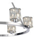 Keene 70.8cm 6 Light Round G9 Telescopic Light Polished Chrome / Clear Crystal Shade-7
