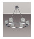 Keene 70.8cm 6 Light Round G9 Telescopic Light Polished Chrome / Clear Crystal Shade-10