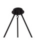 Keene 70.8cm 6 Light Round G9 Telescopic Light Sand Black / Smoked Crystal Shade-6