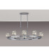 Keene 8 Light Oval G9 Telescopic Light Polished Chrome / Clear Crystal Shade-3