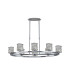 Keene 8 Light Oval G9 Telescopic Light Polished Chrome / Clear Crystal Shade-4