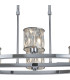 Keene 8 Light Oval G9 Telescopic Light Polished Chrome / Clear Crystal Shade-6