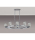 Keene 8 Light Oval G9 Telescopic Light Polished Chrome / Clear Crystal Shade-10