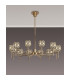 Keene 91.8cm 12 Light G9 Telescopic Light French Gold / Clear Crystal Shade-3