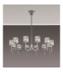 Keene 91.8cm 12 Light G9 Telescopic/Semi Flush Polished Chrome / Clear Crystal Shade-3
