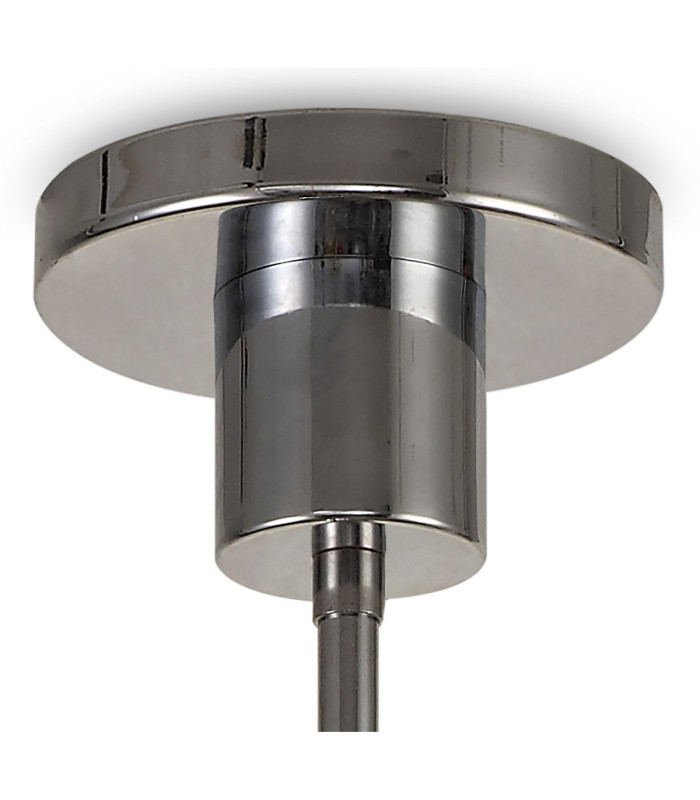 Keene 91.8cm 12 Light G9 Telescopic/Semi Flush Polished Chrome / Clear Crystal Shade-7