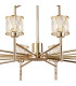 Keene 111.8cm 20 Light G9 2-Tier Light French Gold / Clear Crystal Shade Item Weight: 19.7kg-7