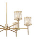 Keene 111.8cm 20 Light G9 2-Tier Light French Gold / Clear Crystal Shade Item Weight: 19.7kg-9