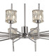 Keene 111.8cm 20 Light G9 2-Tier Light Polished Chrome / Clear Crystal Shade Item Weight: 19.7kg-9