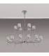 Keene 111.8cm 20 Light G9 2-Tier Light Polished Chrome / Clear Crystal Shade Item Weight: 19.7kg-15