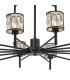 Keene 111.8cm 20 Light G9 2-Tier Light Sand Black / Clear Crystal Shade Item Weight: 19.42kg-7