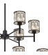Keene 111.8cm 20 Light G9 2-Tier Light Sand Black / Clear Crystal Shade Item Weight: 19.42kg-9