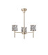 Keene 45.5cm 3 Light G9 Telescopic/Semi Flush French Gold / Clear Crystal Shade-4