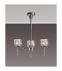Keene 45.5cm 3 Light G9 Telescopic/Semi Flush Polished Chrome / Clear Crystal Shade-3