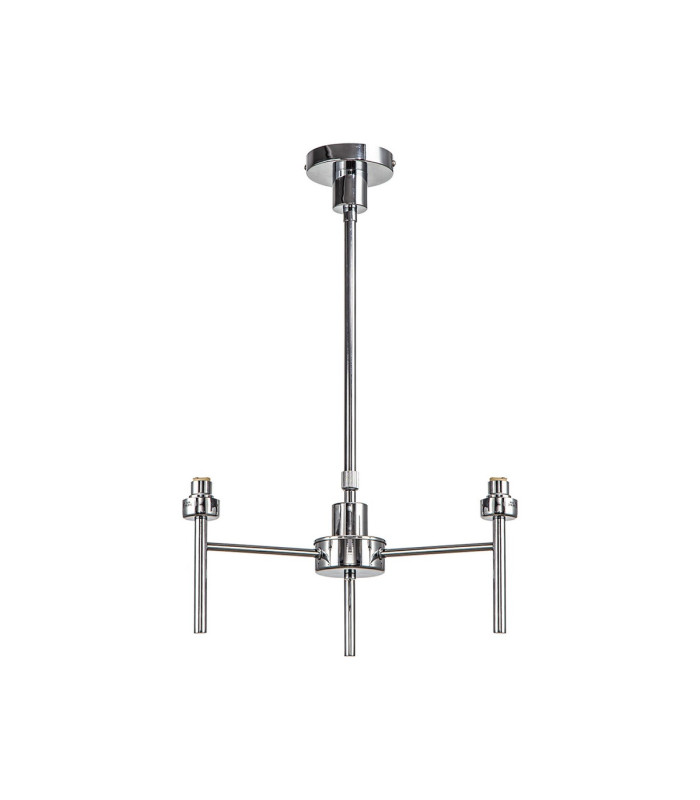 Keene 45.5cm 3 Light G9 Telescopic/Semi Flush Polished Chrome / Clear Crystal Shade-5