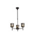 Keene 45.5cm 3 Light G9 Telescopic Light Satin Black / Smoke Crystal Shade-1