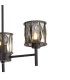 Keene 45.5cm 3 Light G9 Telescopic Light Satin Black / Smoke Crystal Shade-7