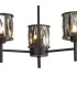 Keene 45.5cm 3 Light G9 Telescopic Light Satin Black / Smoke Crystal Shade-8