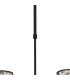 Keene 45.5cm 3 Light G9 Telescopic/Semi Flush Sand Black / Clear Crystal Shade-7