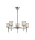 Keene 55.5cm 5 Light G9 Telescopic/Semi Flush Polished Chrome / Clear Crystal Shade-1