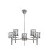Keene 55.5cm 5 Light G9 Telescopic/Semi Flush Polished Chrome / Clear Crystal Shade-4