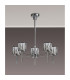 Keene 55.5cm 5 Light G9 Telescopic/Semi Flush Polished Chrome / Clear Crystal Shade-10
