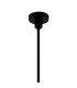 Keene 55.5cm 5 Light G9 Telescopic Light Satin Black / Smoke Crystal Shade-7