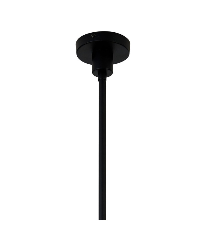 Keene 55.5cm 5 Light G9 Telescopic Light Satin Black / Smoke Crystal Shade-7