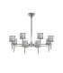 Keene 76.8cm 8 Light G9 Telescopic/Semi Flush Polished Chrome / Clear Crystal Shade-4