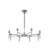 Keene 76.8cm 8 Light G9 Telescopic/Semi Flush Polished Chrome / Clear Crystal Shade-5