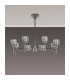 Keene 76.8cm 8 Light G9 Telescopic/Semi Flush Polished Chrome / Clear Crystal Shade-10