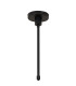 Keene 76.8cm 8 Light G9 Telescopic Light Satin Black / Smoke Crystal Shade-6