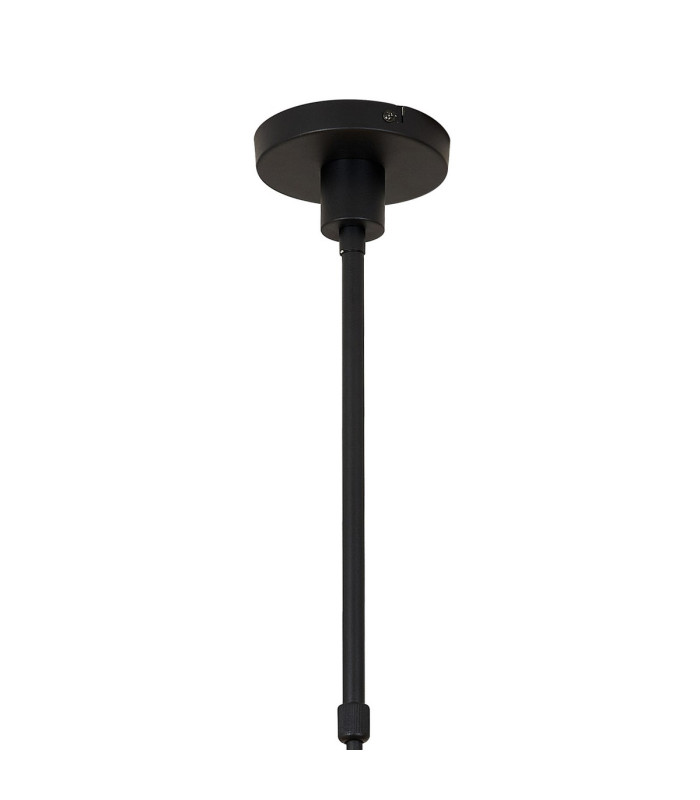 Keene 76.8cm 8 Light G9 Telescopic Light Satin Black / Smoke Crystal Shade-6