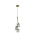 Keene 12cm 3 Light G9 2m Cluster Pendant Antique Brass / Clear Crystal Shade-3