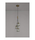 Keene 12cm 3 Light G9 2m Cluster Pendant Antique Brass / Clear Crystal Shade-9