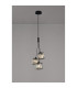 Keene 12cm 3 Light G9 2m Cluster Pendant Sand Black / Clear Crystal Shade-3