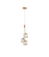 Keene 12cm 3 Light G9 2m 1 Drop Cluster Pendant French Gold / Clear Crystal Shade-1