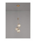 Keene 12cm 3 Light G9 2m 1 Drop Cluster Pendant French Gold / Clear Crystal Shade-3