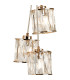 Keene 12cm 3 Light G9 2m 1 Drop Cluster Pendant French Gold / Clear Crystal Shade-8