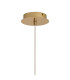 Keene 12cm 3 Light G9 2m 1 Drop Cluster Pendant French Gold / Clear Crystal Shade-9