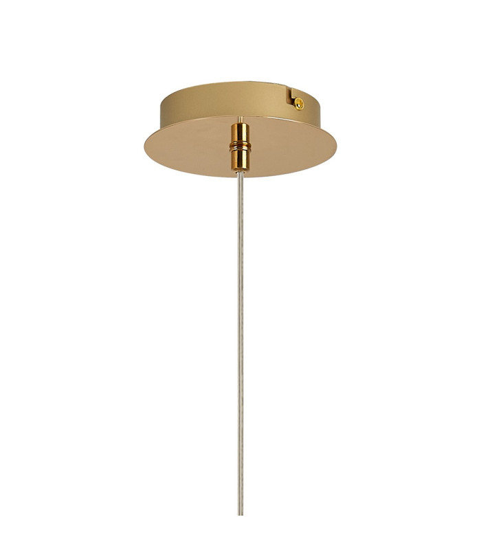 Keene 12cm 3 Light G9 2m 1 Drop Cluster Pendant French Gold / Clear Crystal Shade-9