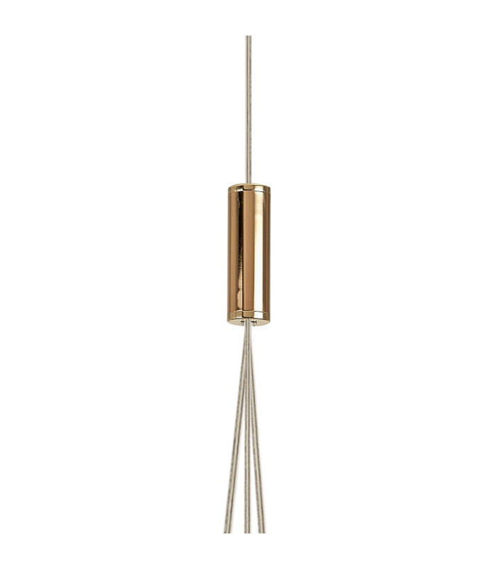 Keene 12cm 3 Light G9 2m 1 Drop Cluster Pendant French Gold / Clear Crystal Shade-10