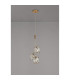 Keene 12cm 3 Light G9 2m 1 Drop Cluster Pendant French Gold / Clear Crystal Shade-14