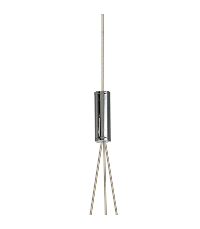Keene 12cm 3 Light G9 2m 1 Drop Cluster Pendant Polished Chrome / Clear Crystal Shade-6