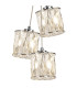 Keene 12cm 3 Light G9 2m 1 Drop Cluster Pendant Polished Chrome / Clear Crystal Shade-7