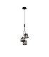 Keene 12cm 3 Light G9 2m 1 Drop Cluster Pendant Sand Black / Smoked Crystal Shade-1