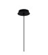 Keene 12cm 3 Light G9 2m 1 Drop Cluster Pendant Sand Black / Smoked Crystal Shade-8