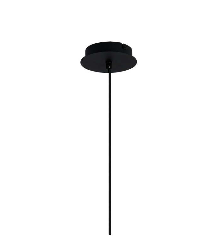 Keene 12cm 3 Light G9 2m 1 Drop Cluster Pendant Sand Black / Smoked Crystal Shade-8