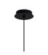Keene 12cm 3 Light G9 2m 1 Drop Cluster Pendant Sand Black / Smoked Crystal Shade-9