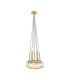 Keene 28.5cm 7 Light G9 1.5m Cluster Pendant French Gold / Clear Crystal Shade-1